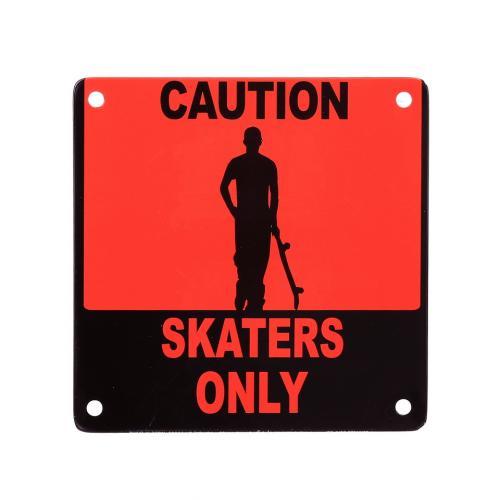 Ceduľa magnetická Skaters only