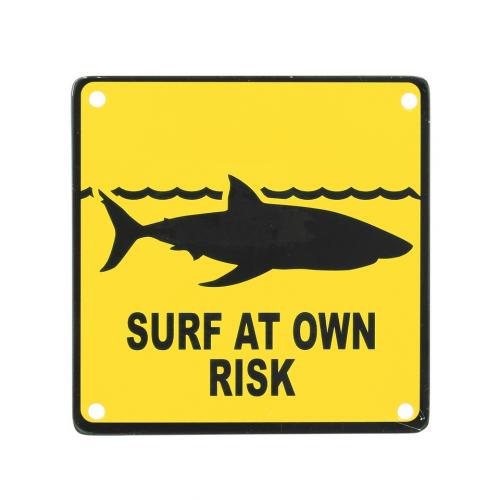 Ceduľa magnetická Surf at own risk