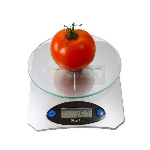 Kuchynská váha ISO 5 kg - strieborná