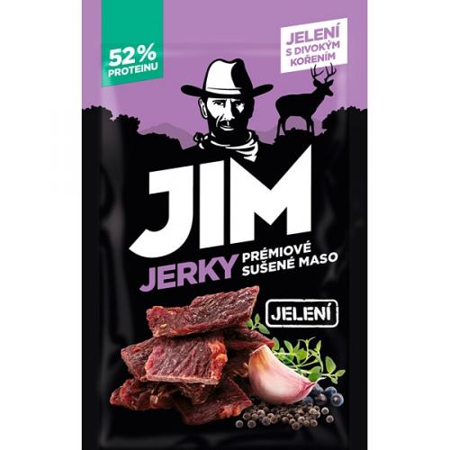 Sušené mäso Jim Jerky jelenie 23g - min. trvanlivosť do 6.4.2024