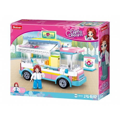 Stavebnice Sluban Girls Dream Ambulance M38-B0797