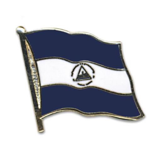 Odznak (pins) 20mm vlajka Nikaragua - barevný