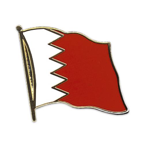 Odznak (pins) 20mm vlajka Bahrajn - barevný