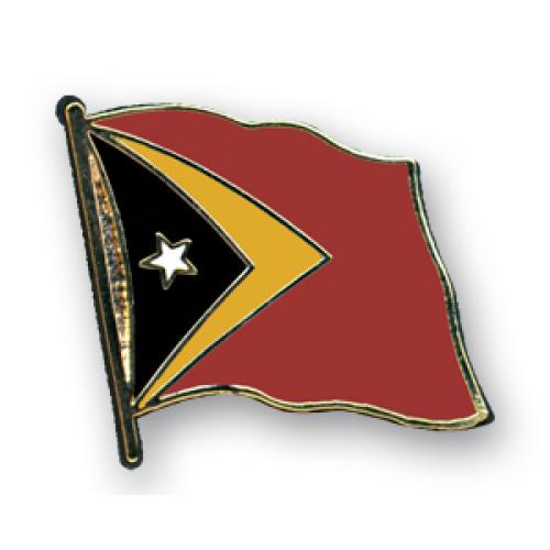 Odznak (pins) 20mm vlajka Východní Timor - barevný