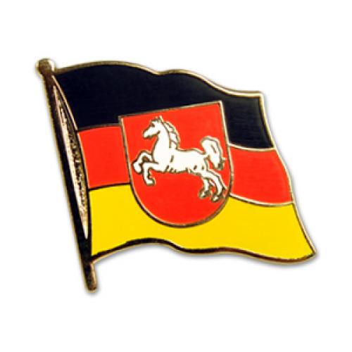 Odznak (pins) 20mm vlajka Dolní Sasko - barevný