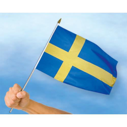 Vlajka Švédsko 30 x 45 cm na tyčce