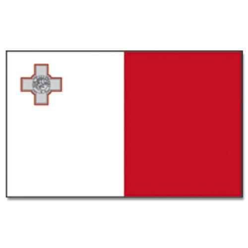 Vlajka Malta 30 x 45 cm na tyčce