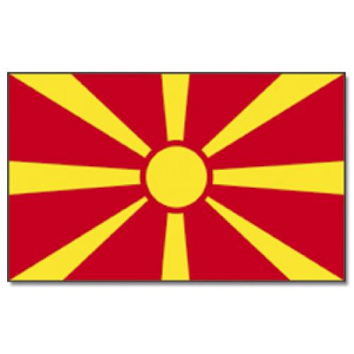 Vlajka Macedónsko 30 x 45 cm na tyčke