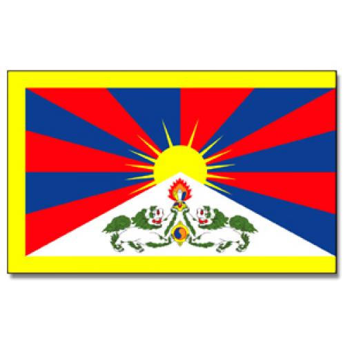 Vlajka Tibet 30 x 45 cm na tyčce