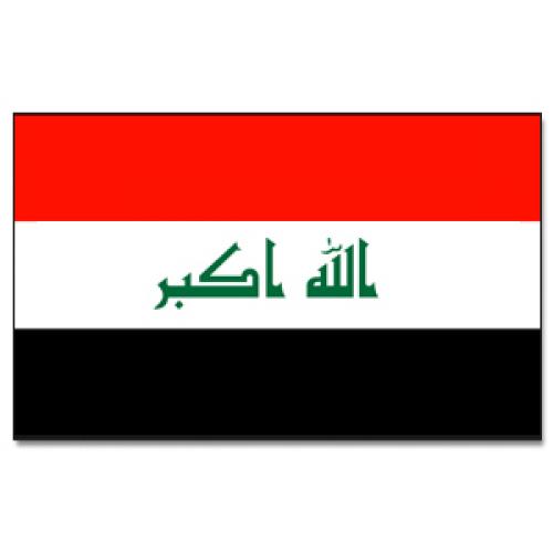 Vlajka Irák 30 x 45 cm na tyčce