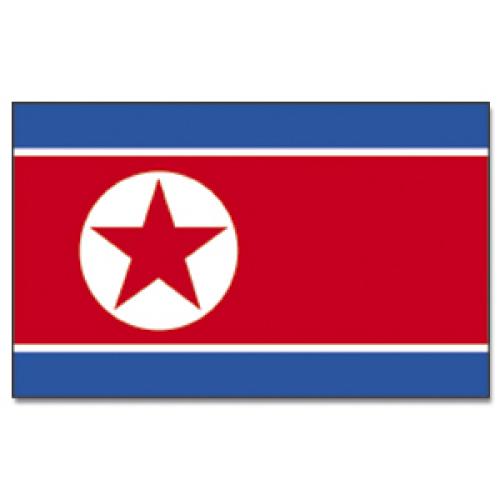 Vlajka Severná Kórea 30 x 45 cm na tyčke