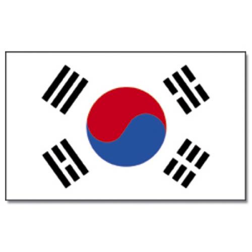 Vlajka Jižní Korea 30 x 45 cm na tyčce