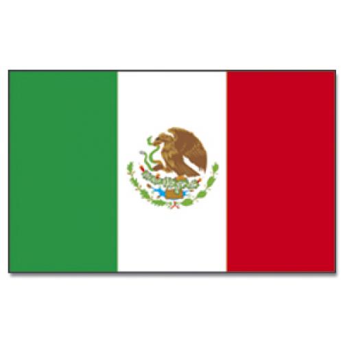 Vlajka Mexiko 30 x 45 cm na tyčce