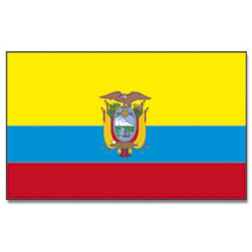 Vlajka Ekvádor 30 x 45 cm na tyčce
