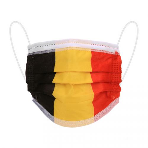 Rúška s vlajkou Belgicko 10 ks