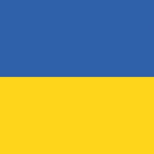 Podtácek papierový vlajka Ukrajina 8,5x8,5 cm 1 ks