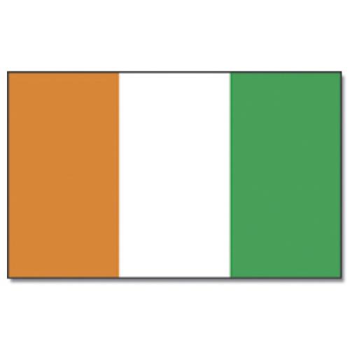 Vlajka Pobřeží slonoviny 30 x 45 cm na tyčce