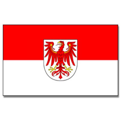 Vlajka Brandenbursko 30 x 45 cm na tyčke