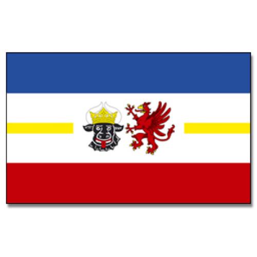 Vlajka Meklenbursko-Predné Pomoransko 30 x 45 cm na tyčke