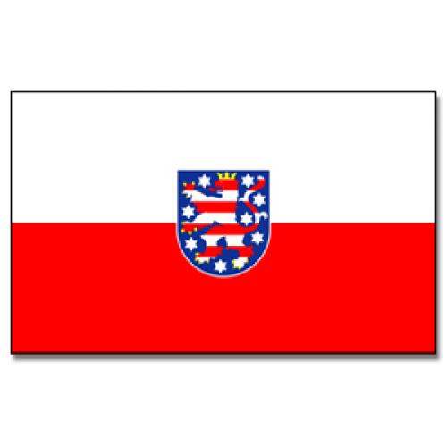 Vlajka Durynsko 30 x 45 cm na tyčce
