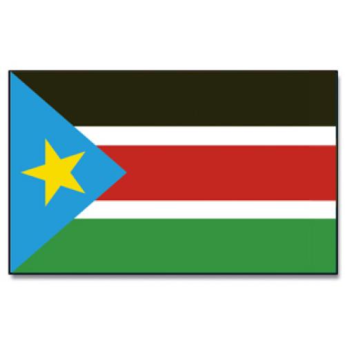 Vlajka Južný Sudán 30 x 45 cm na tyčke