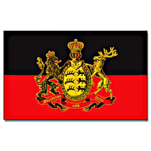 Vlajka Württembersko 30 x 45 cm na tyčce