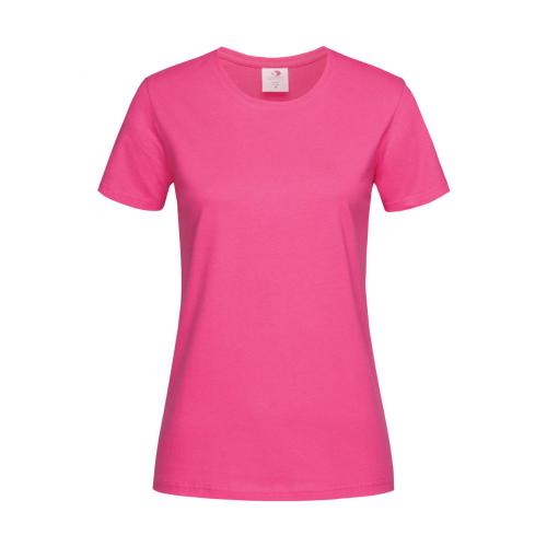Tričko dámské Stedman Fitted s kulatým výstřihem - růžové