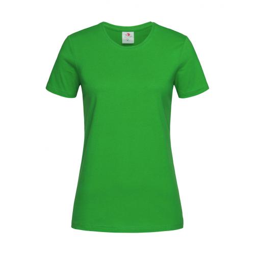 Tričko dámské Stedman Fitted s kulatým výstřihem - zelené
