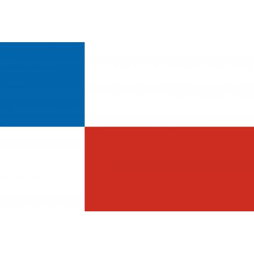 Samolepka vlajka krajská Banskobystrický kraj (SR) 14,8x21 cm