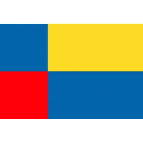 Samolepka vlajka krajská Nitriansky kraj (SR) 21x29,7 cm 1 ks