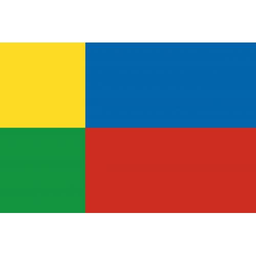 Samolepka vlajka krajská Žilinský kraj (SR) 14,8x21 cm 1 ks