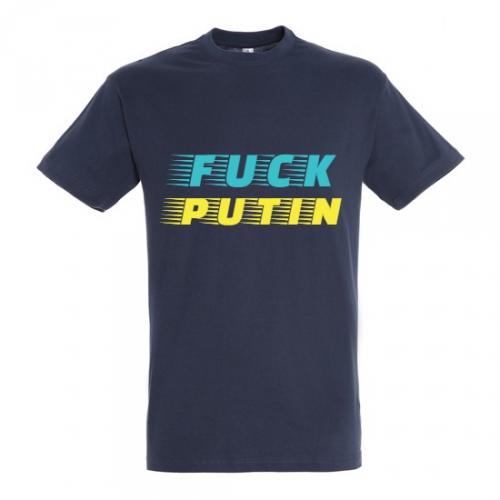Tričko Fuck Putin - navy