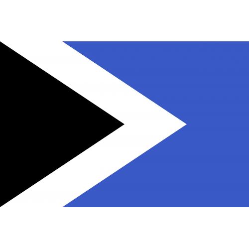 Samolepka vlajka mesto Bruntál (ČR) 21x29,7 cm 1 ks