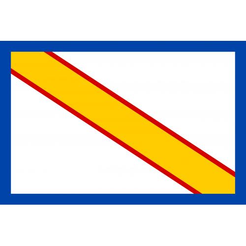 Samolepka vlajka město Peruc (ČR) 14,8x21 cm 1 ks
