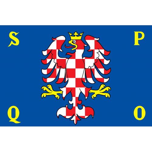 Samolepka vlajka mesto Olomouc (ČR) 21x29,7 cm 1 ks