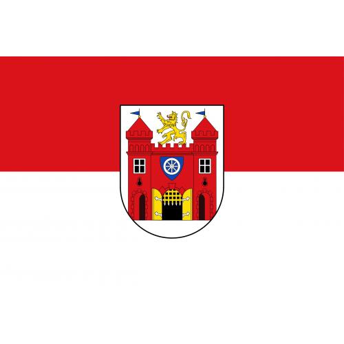 Samolepka vlajka mesto Liberec (ČR) 14,8x21 cm 1 ks