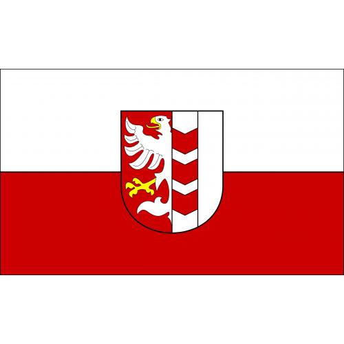 Samolepka vlajka mesto Opava (ČR) 21x29,7 cm 1 ks