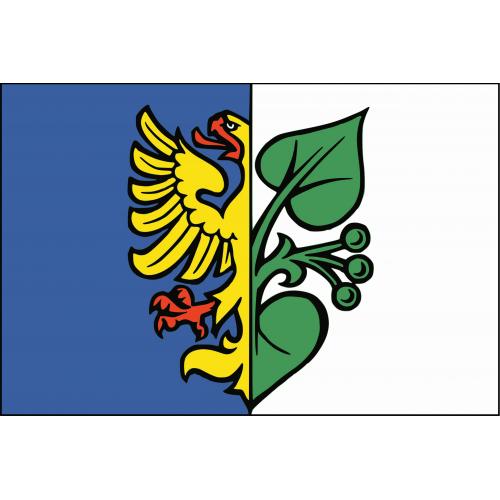 Samolepka vlajka mesto Karviná (ČR) 14,8x21 cm 1 ks