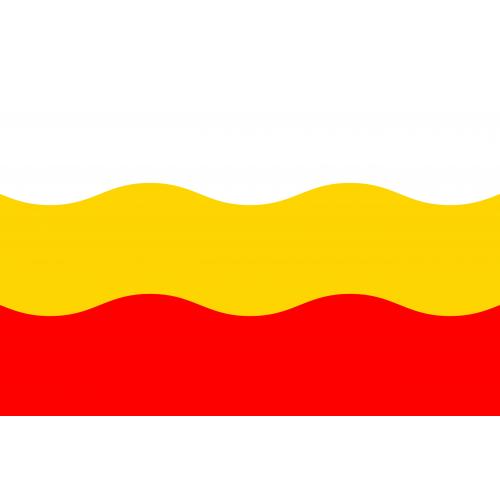 Samolepka vlajka mesto Děčín (ČR) 21x29,7 cm 1 ks