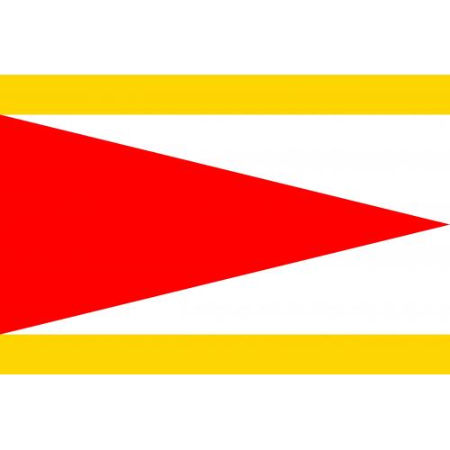 Samolepka vlajka město Kroměříž (ČR) 21x29,7 cm 1 ks