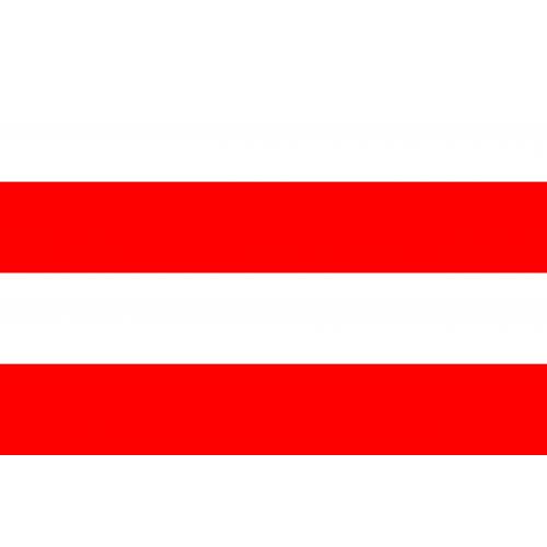 Samolepka vlajka mesto Klatovy (ČR) 10,5x14,8 cm 1 ks