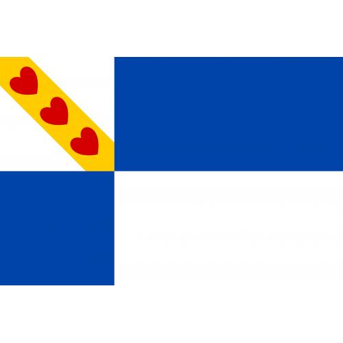 Samolepka vlajka mesto Jirkov (ČR) 21x29,7 cm 1 ks