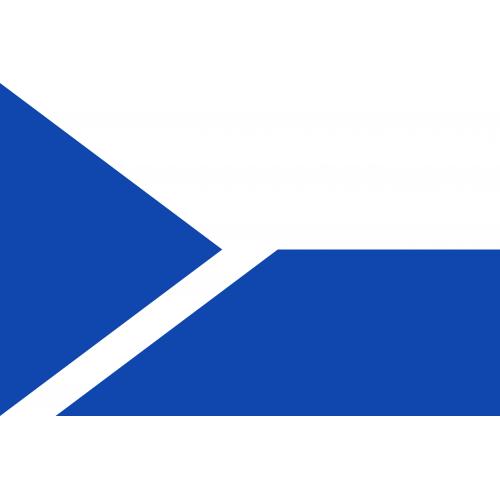 Samolepka vlajka mesto Ostrov (ČR) 21x29,7 cm 1 ks