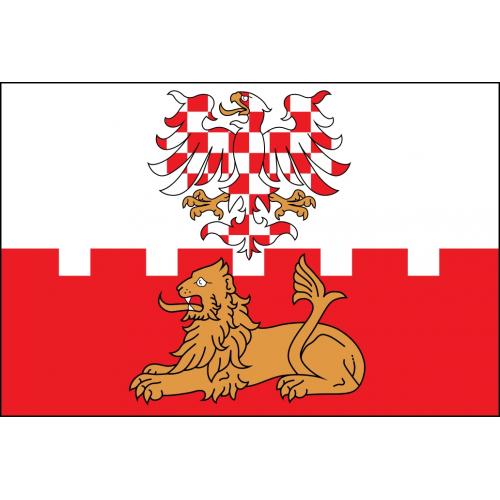 Samolepka vlajka město Uherský Brod (ČR) 21x29,7 cm 1 ks