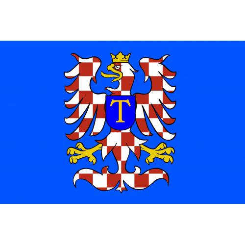 Samolepka vlajka mesto Moravská Třebová (ČR) 21x29,7 cm 1 ks