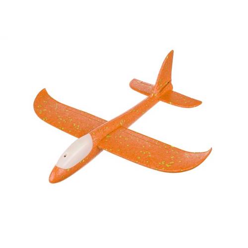 Polystyrénové lietadlo Glider LED - oranžové
