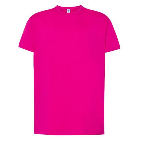 Pánské tričko JHK Regular - tmavě růžové