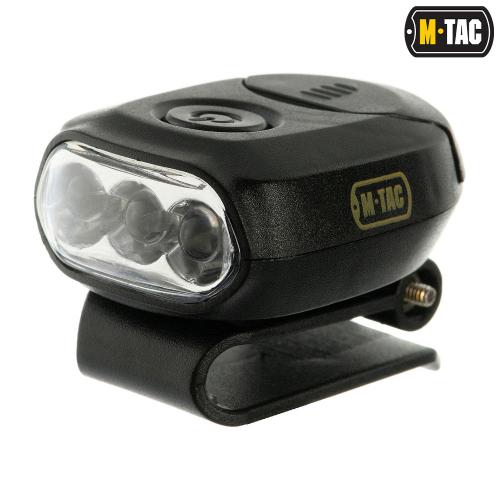 Svietidlo na šilt M-Tac Mini LED - čierna
