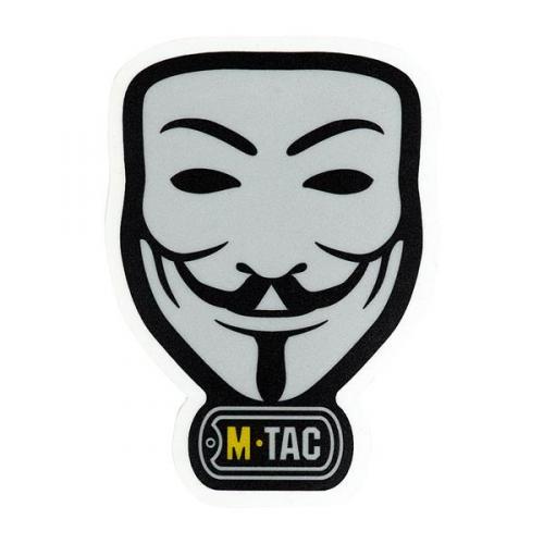 Samolepka M-Tac Anonymous - šedá-černá