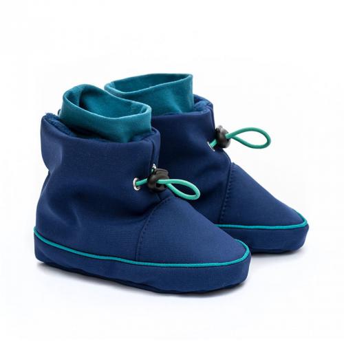 Topánočky softshellové Liliputi - tmavo modré